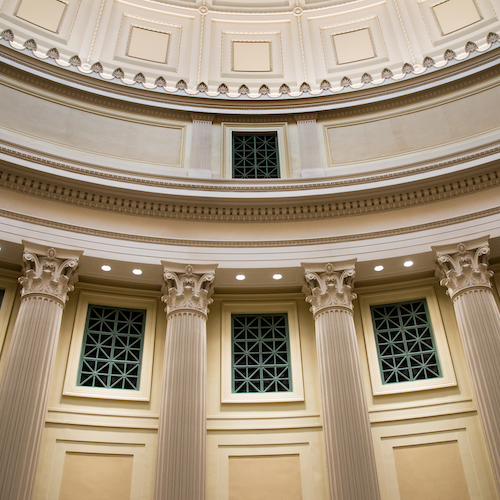 Barker Library columns