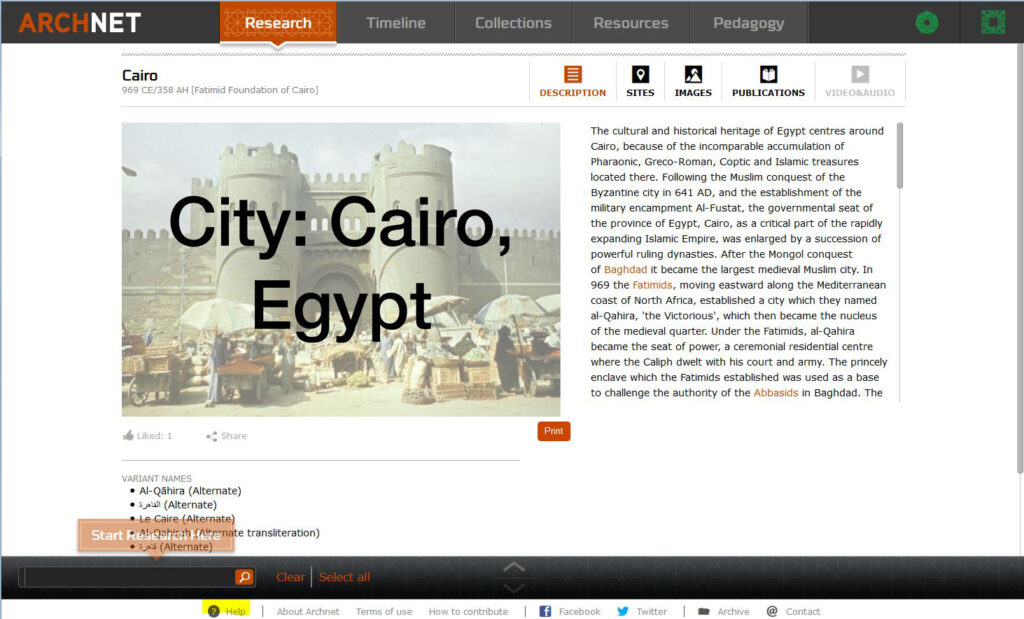 The record for Cairo 
