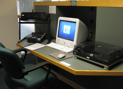 photo of Music Library computer