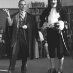 Ed Darna as Captain Hook looking surprised with William Fregosi as Feodor Shalipin
