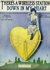 Wireless station sheet music cover