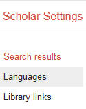 Image of library links list