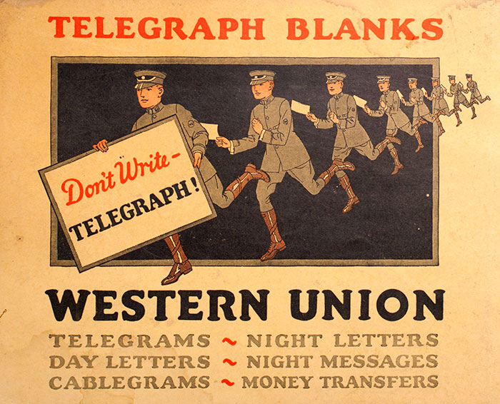 Western Union Telegraph book