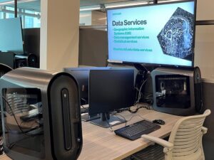 Workstation in the GIS & Data Lab