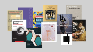A collage of book covers from MIT Press