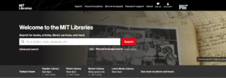 Explore MIT Libraries’ new homepage