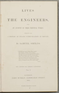 Title page of "Lives of the Engineers"